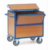 Wooden box carts 2853 - 500 kg, with tubular steel superstructure, with cover